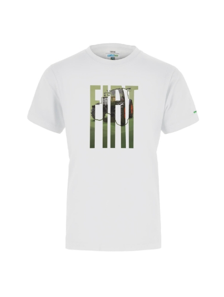 Il Trattore Kinder T-Shirt weiß